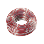 Manguera p/nivel transp. linea roja 3/8" pared 1mm rollo 100 mts Mangueplast