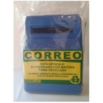 Buzón plástico para cartas azul nacional