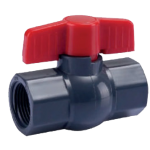 Llave de paso plástica H-H con rosca 3/4"