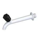 Canilla plástica blanca larga de pared Grap