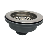 Válvula plástica para cocina con canasta de metal 3.1/2"
