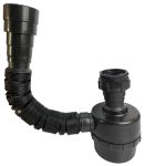 Sifón negro con vaso Fere